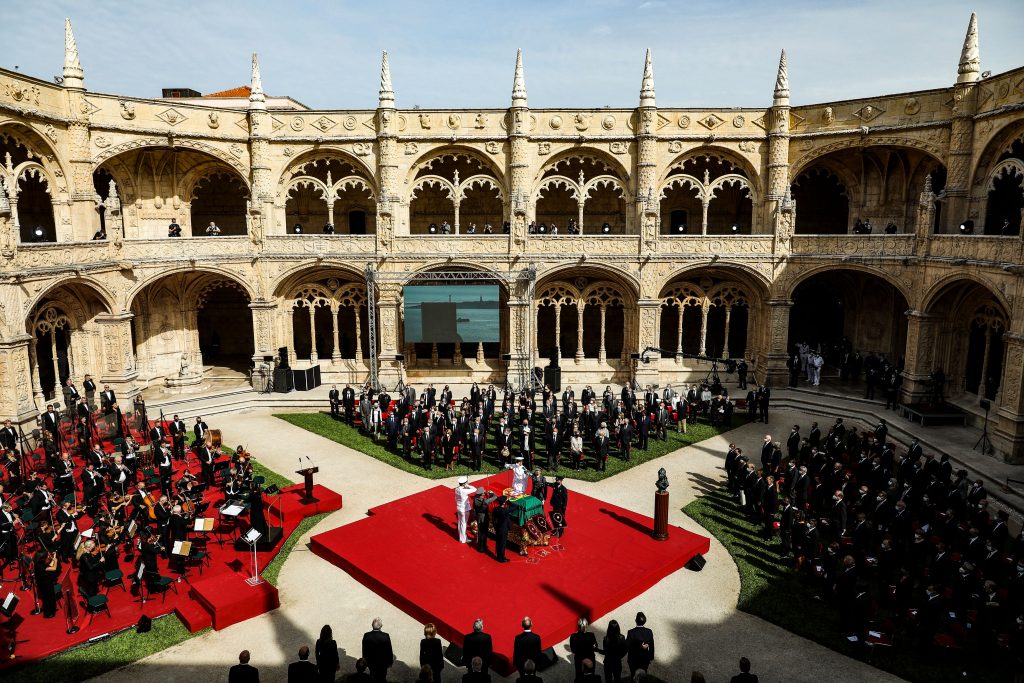 Funeral service for the late Portuguese President Jorge Sampaio at Jerónimos Monastery, Portugal, MIGUEL A. LOPES//LUSA