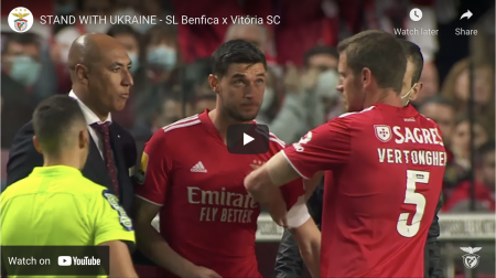 STAND WITH UKRAINE - SL Benfica x Vitória SC